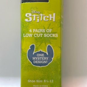 Lilo & Stitch Low Cut Socks- 4 Pair (1 Mystery Pair)